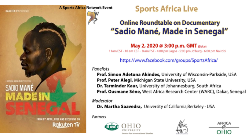 Sports Africa Network&rsquo;s Virtual Documentary Discussion: « Sadio Mane, Made in Senegal »
